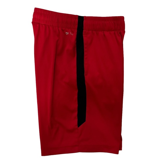 Tek Gear Dry Tek Boys Red Athletic Shorts, Red w/Black Stripes, Size M (10/12) - Picture 4 of 5